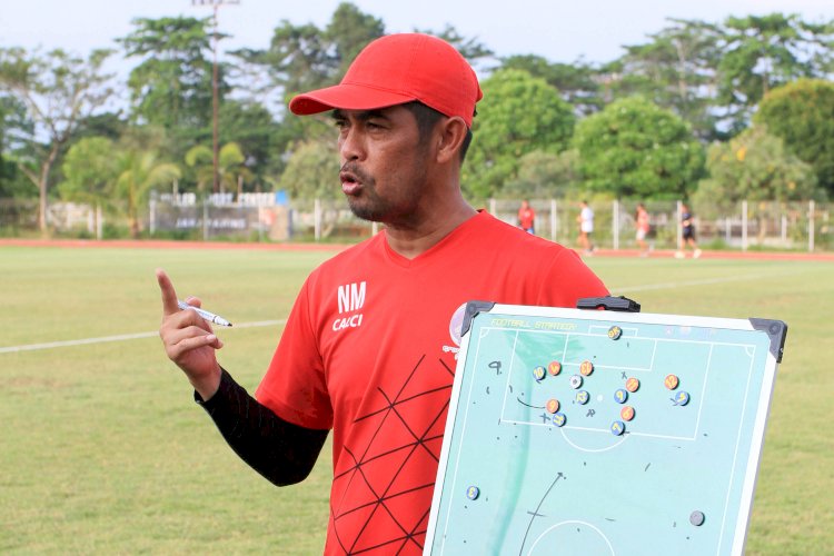 Pelatih Kepala Sriwijaya FC Nil Maizar. (Dok/rmolsumsel.id)