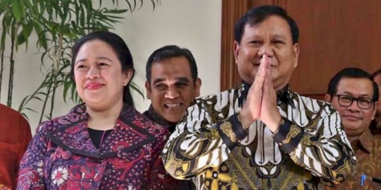 Prabowo Subianto dan Puan Maharani dalam sebuah kesempatan. (rmol)
