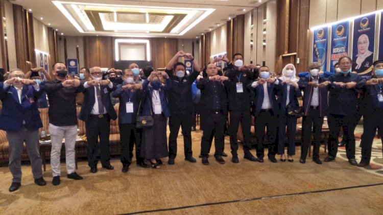 Rakorda DPD Partai Nasdem Kota Palembang. Foto: Dudi Oskandar/rmolsumsel.id