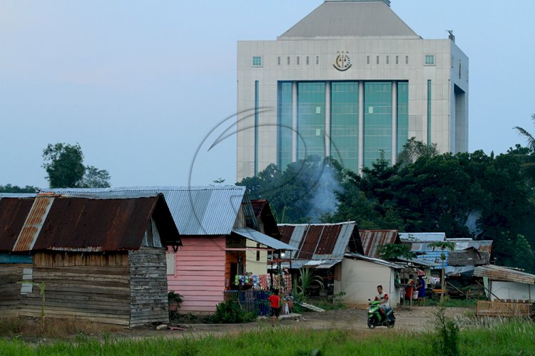 Pemukiman warga miskin di Jakabaring/M Hatta