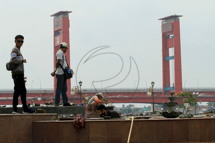 Kawasan Benteng Kuto Besak (BKB) Palembang. (dok/rmolsumsel.id) 