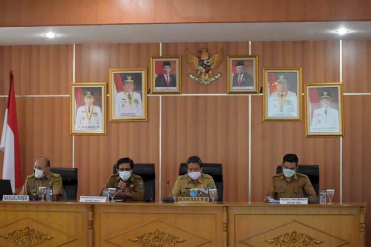 Penilaian Mandiri Reformasi Birokrasi (PMRB) Tahun 2021 yang diselenggarakan Pemkab OKI/Kominfo OKI/rmolsumsel.id