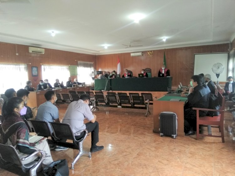 Suasana sidang di Pengadilan Negeri Klas I A Palembang, Kamis (17/6). (Alwi Alim/rmolsumsel.id)