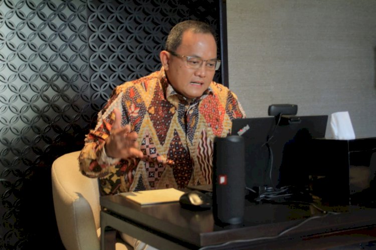 Bupati Muba Dodi Reza Alex saat mengikuti Verifikasi Lapangan Hybrid oleh Tim Verifikasi Kabupaten Layak Anak. (humas pemkab muba/rmolsumsel.id)