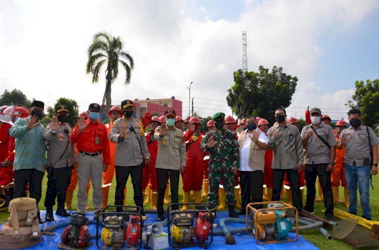 Tim gabungan untuk pencegahan Karhutla di OKI (Kominfo OKI/rmolsumsel.id)