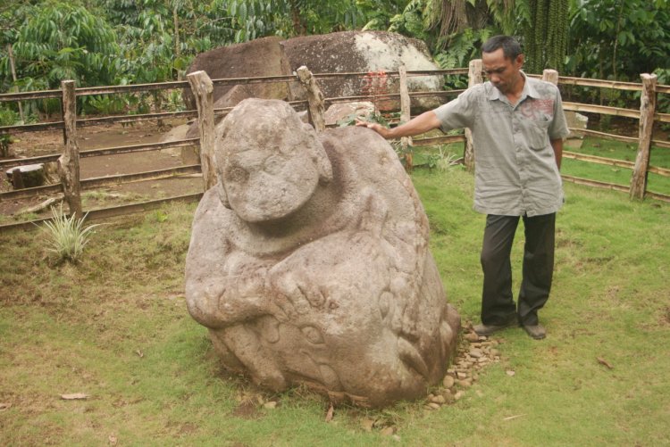 Situs batu megalit di desa pulau panggung/istimewa/rmolsumsel.id