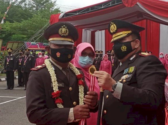 Sebanyak 68 anggota pensiunan Polri di Polrestabes Palembang dilepas oleh Kapolrestabes Palembang, Kamis (1/7). (ist/rmolsumsel.id)
