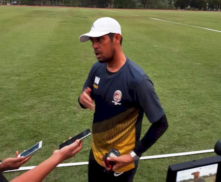 Pelatih Sriwijaya FC Nil Maizar. (Iwan Setiawan/rmolsumsel.id)