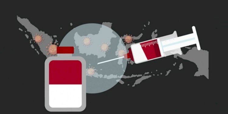 ilustrasi vaksin merah putih. (rmol.id)
