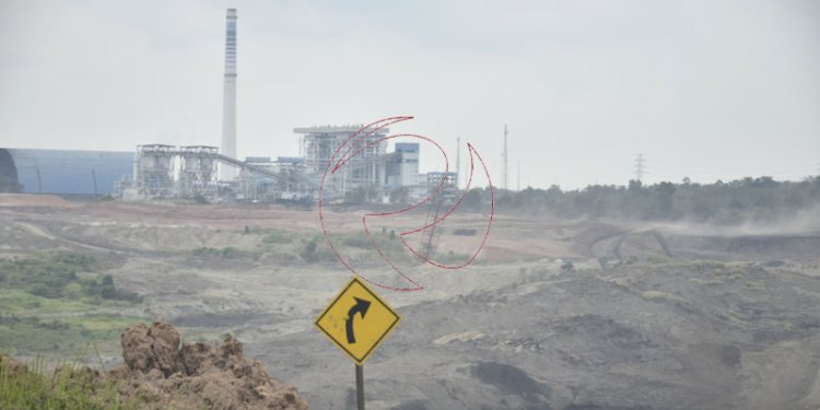 Areal Tambang 1 PT Musi Prima Coal yang berdampingan dengan PLTU Mulut Tambang Gunung Raja. (rmolsumsel.id)