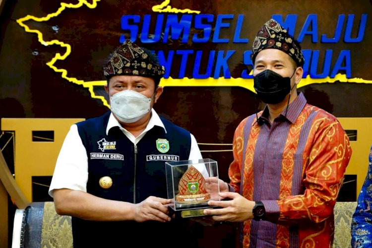 Audiensi pengurus GeKraf Sumsel bersama Gubernur, Selasa (12/7). (Ist/Humas Pemprov Sumsel)