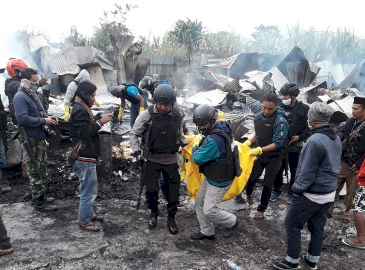 Rumah warga dibakar masa di Kabupaten Dogiyai/ist/rmolsumsel.id