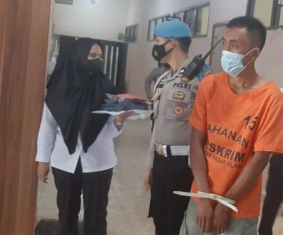 Perampok Bank BRI Cabang Pagaralam berhasil diamankan/ist/rmolsumsel.id