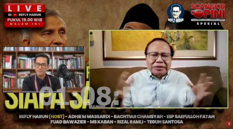 Rizal Ramli dalam dialog "20 Tahun Pemakzulan Gus Dur, Siapa Sang Dalang?"/Repro
