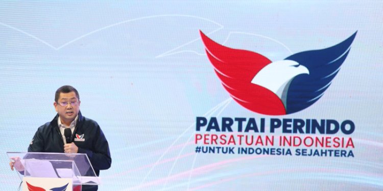 Peluncuran logo baru Partai Perindo. (net/rmolsumsel.id)