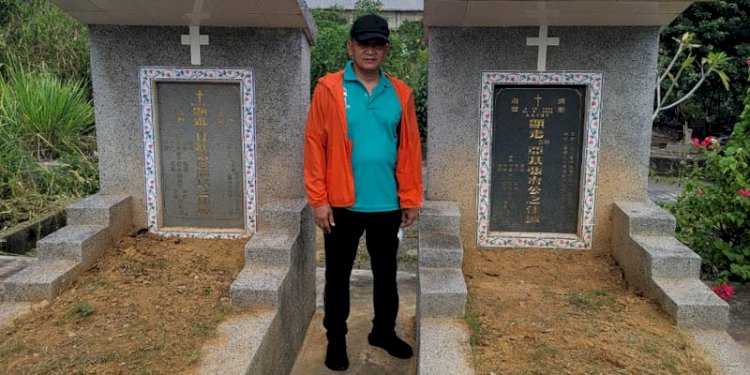 Kapolda Sumsel Prof Irjen Eko Indra Heri ziarah makam Akidi Tio/ist