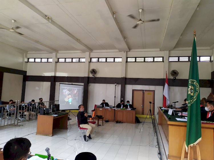Sidang Korupsi fee proyek Kabupaten Muara Enim di Pengadilan Negeri Palembang. (yosep indra praja/rmolsumsel.id)