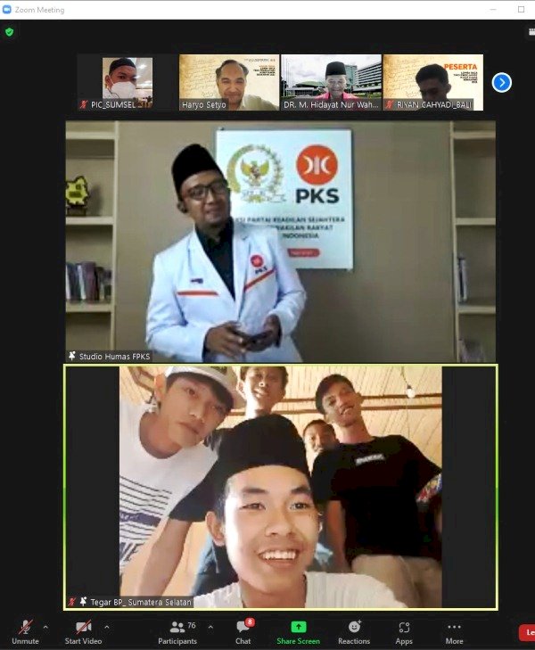Tangkapan layar pengumuman Lomba Baca Teks Proklamasi Mirip Suara Bung Karno yang diselenggarakan Fraksi PKS DPR RI. (Humas PKS/rmolsumsel.id)