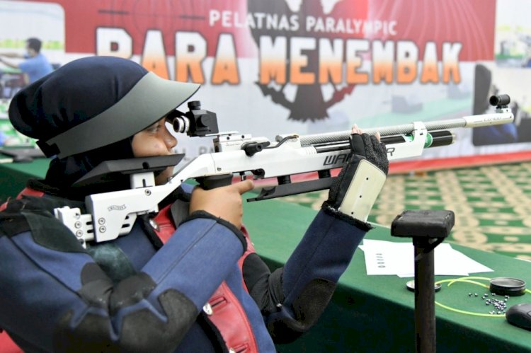 Atlet Para Menembak Indonesia Hanik Puji Astuti siap meraih prestasi terbaik di debutnya pada Paralimpiade Tokyo 2020. (NPC Indonesia/rmolsumsel.id)