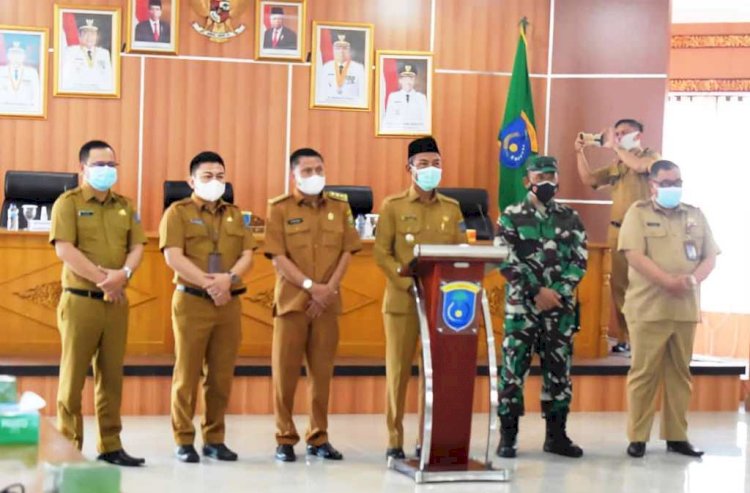Wakil Bupati OKI M Dja'far Shodiq saat membuka Pelatihan Kepemimpinan Pengawas (PKP) Angkatan ke-5 secara virtual di Kayuagung. (Dinas Kominfo OKI/rmolsumsel.id)