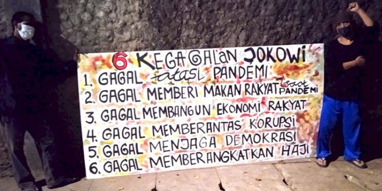 Mural kritis berisi 6 kegagalan Jokowi/net