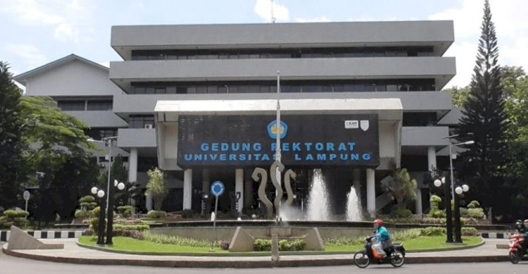 Gedung rektorat Unila/Net