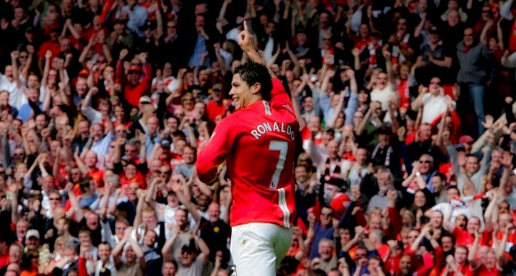Cristiano Ronaldo saat masih berseragam Manchester United beberapa tahun lalu. (ist/rmolsumsel.id)