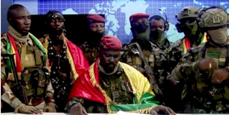Tangkapan layar video kudeta militer Guinea. (rmol.id) 
