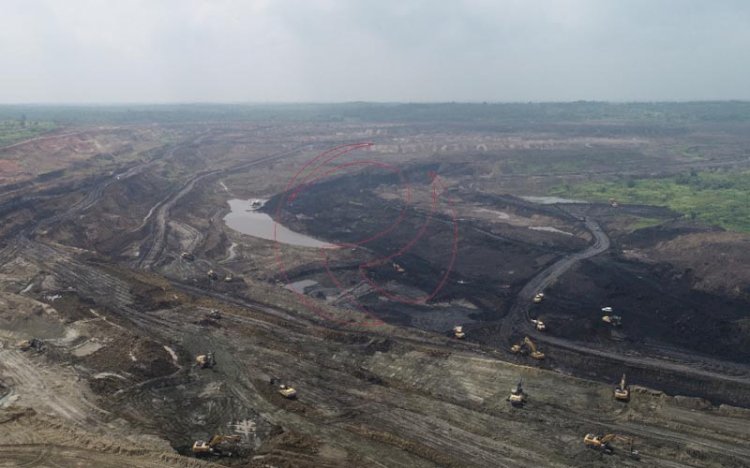 Salah satu lokasi tambang batubara yang ada di Sumsel. (dok/rmolsumsel.id)