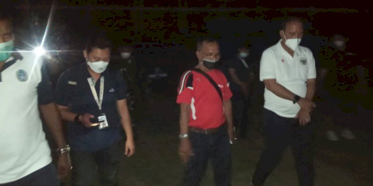 Tim verifikator PT LIB saat berada di Stadion Teladan Medan. (rmolsumut.id)