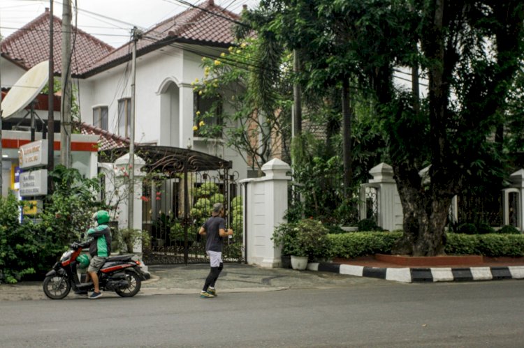 Kediaman eks Gubernur Sumsel Alex Noerdin yang berada di Jalan Merdeka Kota Palembang. (humaidi kenny/rmolsumsel.id)