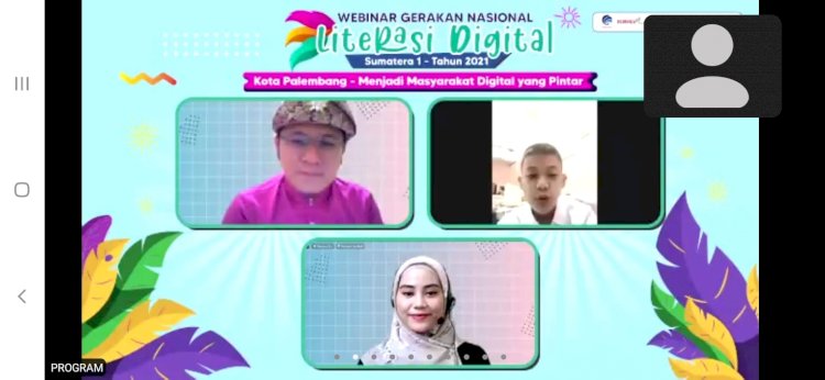 Webinar Gerakan Nasional Literasi Digital 2021 Kota Palembang/Repro