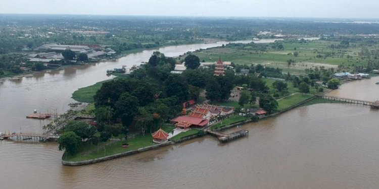 Foto udara Pulau Kemaro. (net/rmolsumsel.id)