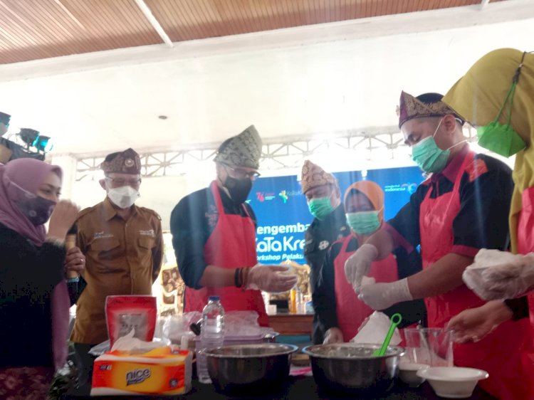 Menteri Parekraf, Sandiaga Salahuddin Uno saat acara di Palembang. (ist/rmolsumsel.id)