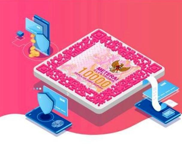 Ilustrasi meterai elektronik. (Net/rmolsumsel.id)