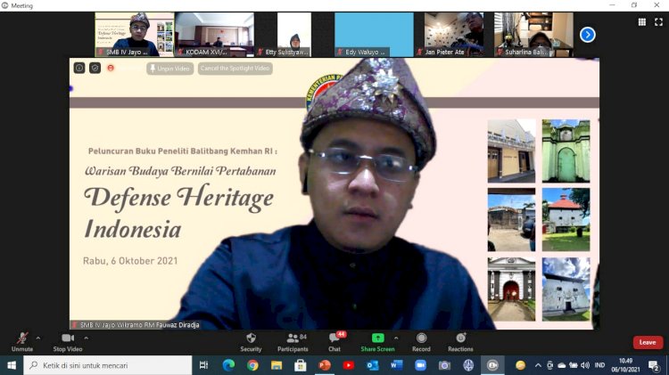 Tangkapan layar seminar peluncuran huku defense heritage/repro