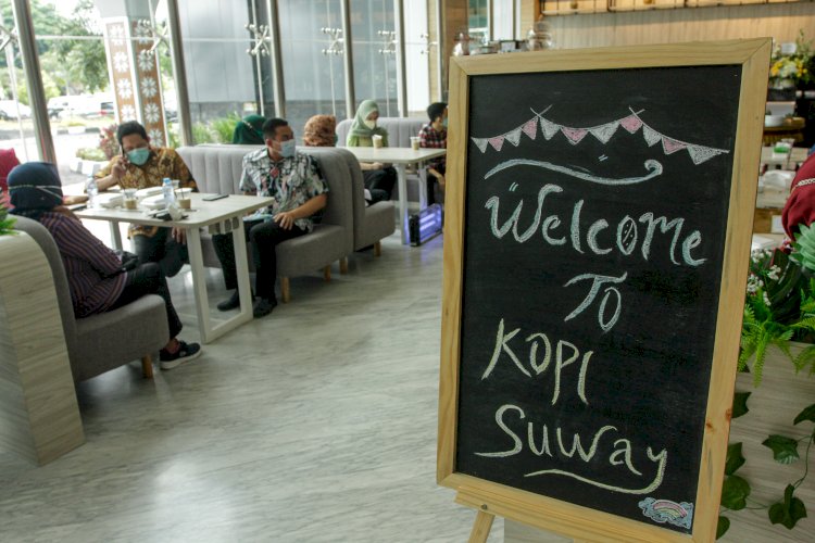 Kedai Kopi Suwai 0.3 yang berada di RSUD Siti Fatimah Palembang. (humaidy kenny/rmolsumsel.id)