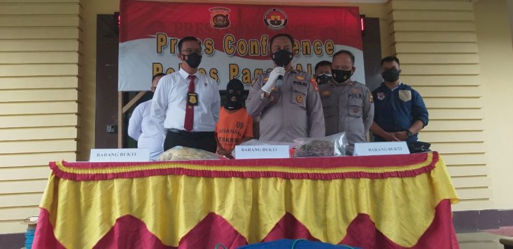 Kapolres Pagaralam, AKBP Arif Harsono saat memberikan keterangan pers. (Istimewa/rmolsumsel.id)