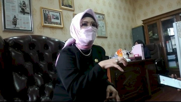 Ketua Harian DPD I Partai Golkar Provinsi Sumatera Selatan (Sumsel) Hj RA Anita Noeringhati (Dudy Oskandar/rmolsumsel.id)
