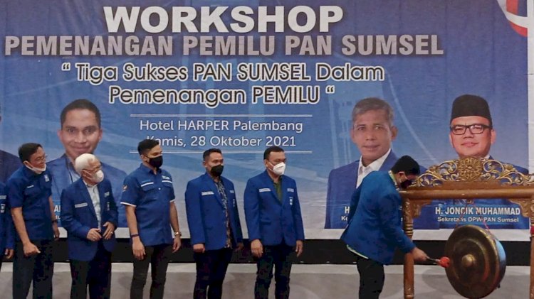 Workshop Pemenangan Pemilu PAN Sumsel di Hotel Harper, Kamis (28/10).(Istimewa/rmolsumsel.id)