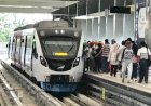 Imbas Listrik Kota Palembang Padam, Kereta LRT Sempat Berhenti Tengah Jalan, Puluhan Penumpang Jalan Kaki ke Stasiun