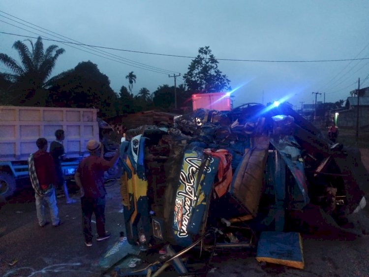 Tabrakan truk di Sungai Lilin sebabkan  seorang tewas/ist