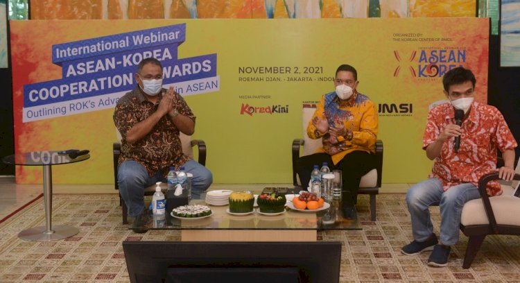 Diskusi “ASEAN-Korea Cooperation Onwards: Outlining ROK’s Advanced Policy in ASEAN” di Roemah Djan, Jalan Talang, Menteng, Jakarta Pusat, Selasa (2/11)/ist