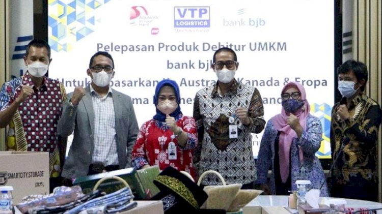  Acara pelepasan produk ekspor UMKM binaan bank bjb di Lantai 7 Menara bank bjb, Selasa, 2 November 2021./Dok.