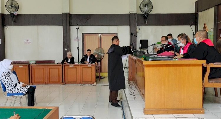 Suasana persidangan dugaan korupsi dana BOS di Pengadilan Negeri Klas I Palembang. (ist/rmolsumsel.id)