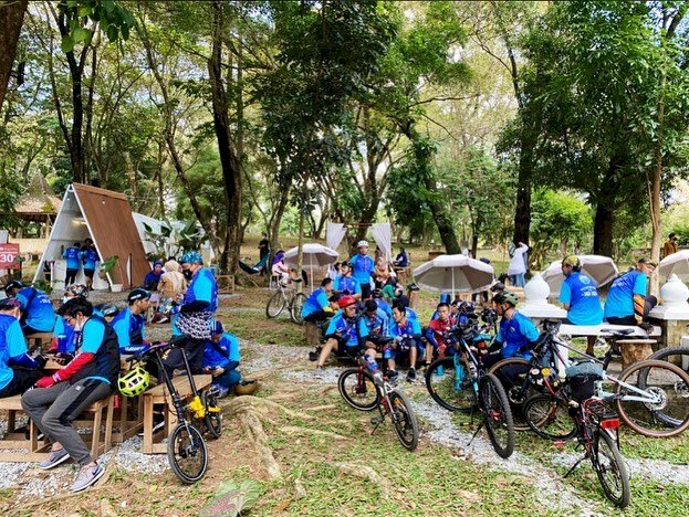 Para pesepeda yang ikuti Sriwijaya Gran Fondo. (Istimewa/rmolsumsel.id)
