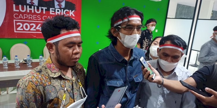 Kornas PCR Fuadul Aufa saat beri pernyataan ke awak media. (ist/rmolsumsel.id)