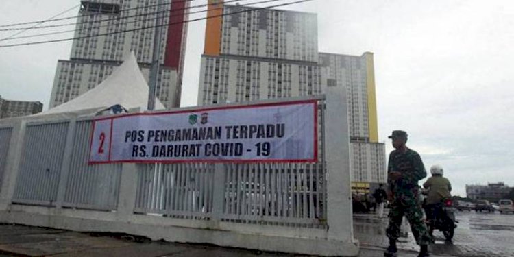 Rumah Sakit Darurat Covid-19 (RSDC) Wisma Atlet Kemayoran di Jakarta Pusat. (ist/rmolsumsel.id)Wisma 