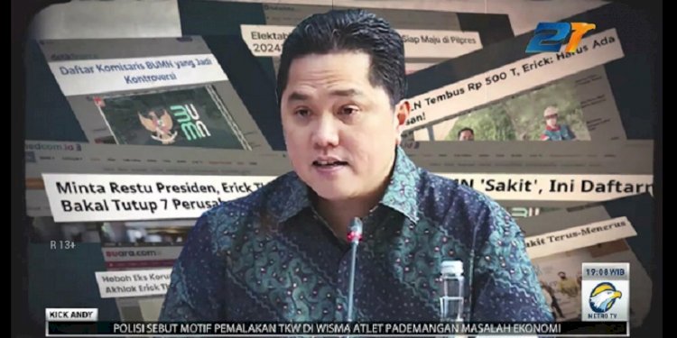 Menteri BUMN Erick Thohir/net