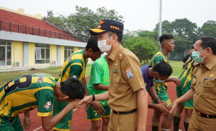 Presiden Klub PS Palembang, Ratu Dewa, usai pertandingan/ist